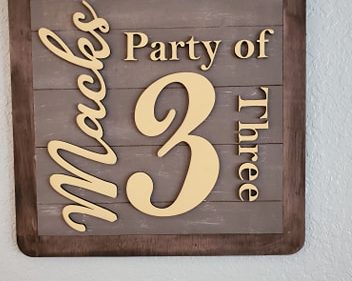 Personalized Party Sign