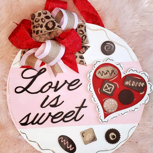 Love is Sweet Door Sign