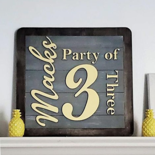Personalized Party Sign