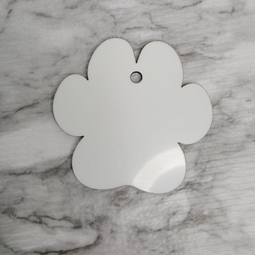 Paw Sublimation Ornament Blank