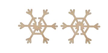 3D Standing Snowflake DIY