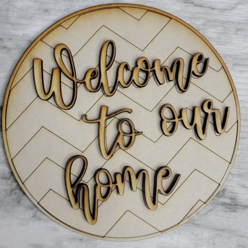 Welcome To Our Home DIY Kit (Circle Frame Interchangeable)