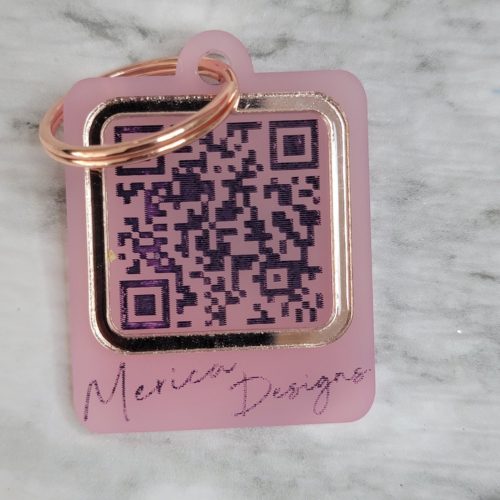 Acrylic QR Website Keyring