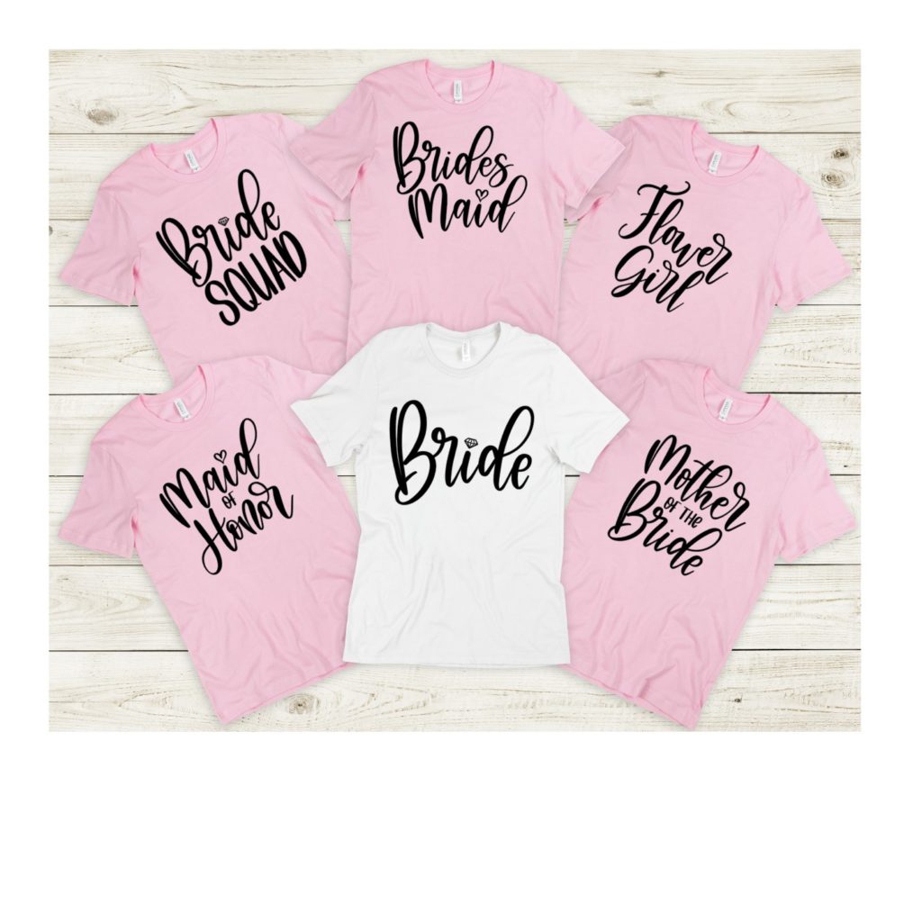 Team Bride Shirts - Matching Tops For Bachelorette Parties