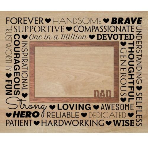 Words of Love Engraved (Male) Picture Frame