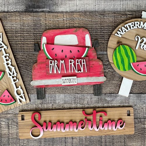 Sweet Watermelon DIY KIT(wagon & bench)