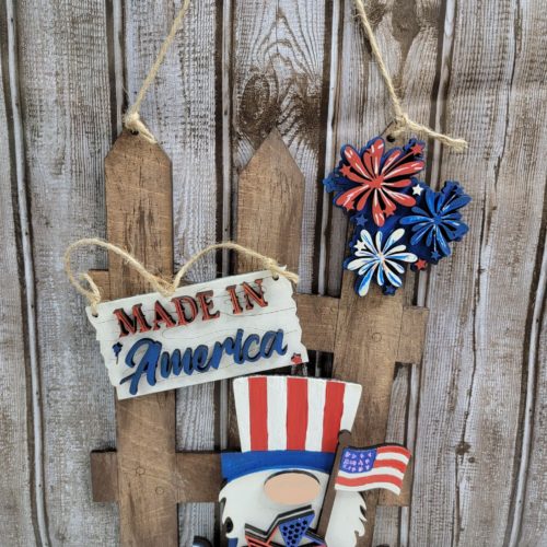 4th of July Fence Interchangeable DIY KIT