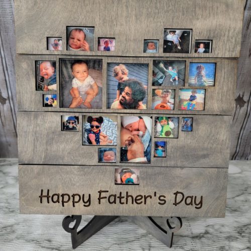 Heart Collage Personalized Picture Frame