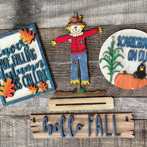 Fall Scarecrow DIY KIT(wagon & bench)
