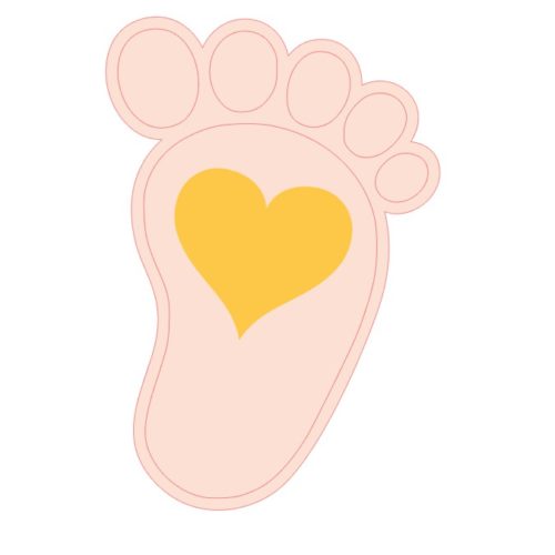 Baby Birthstone Foot