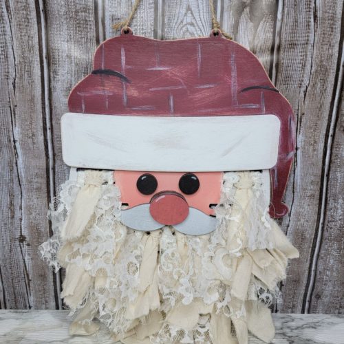 Rag Santa Door Hanger