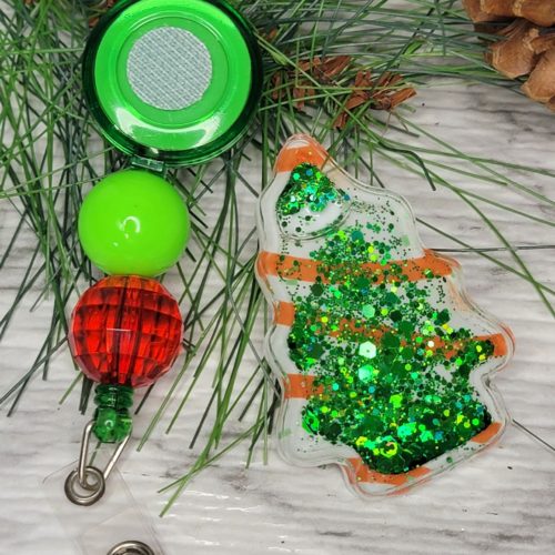 Christmas Snack Tree Interchangeable w/Badge Reel