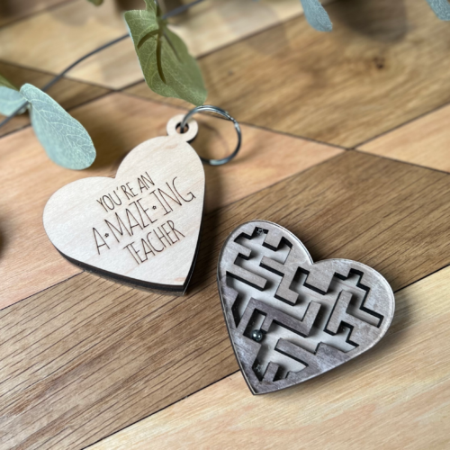 A*Maze*ing Heart Keychain