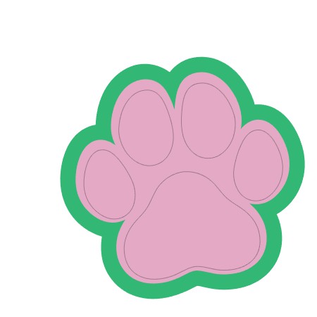 Paw Acrylic Shaker Blank