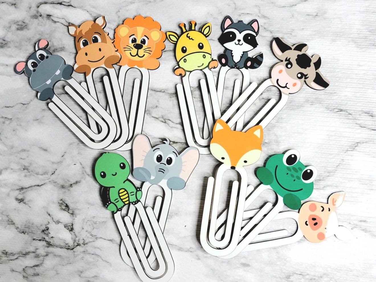 Jumbo Animal Clip Bookmarks *BLANKS - TnE Creations