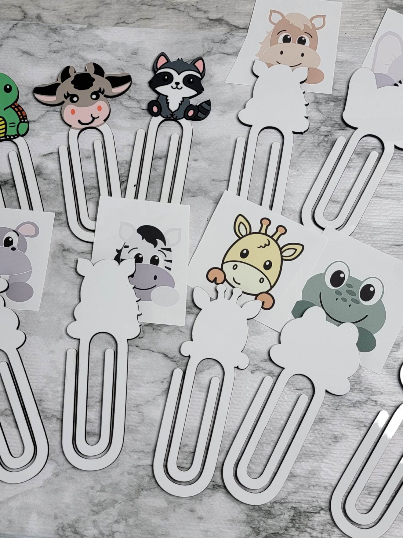 Jumbo Animal Clip Bookmarks *BLANKS - TnE Creations