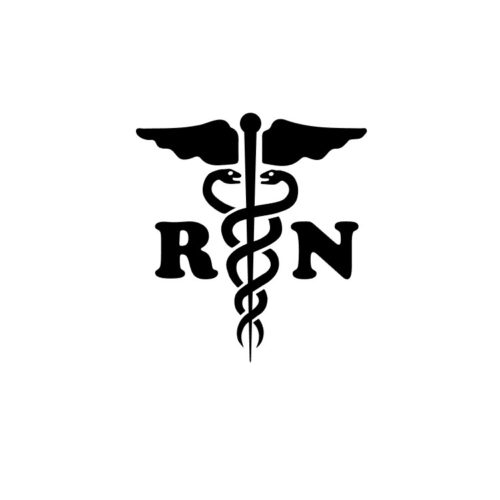 RN w Medical Symbol Acrylic Blank