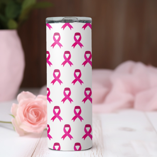 Pink Ribbons Sublimated Drinkware