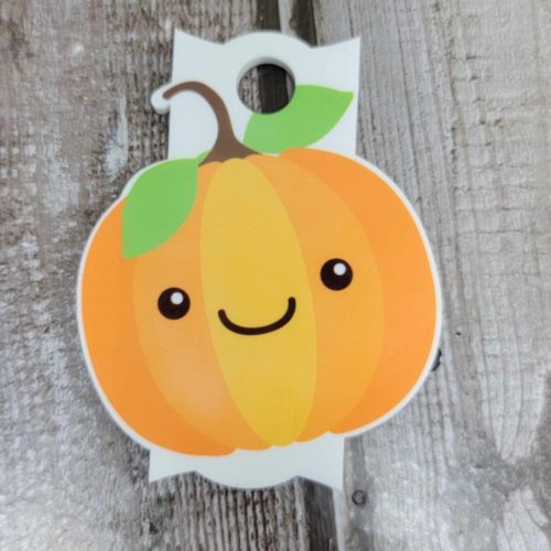 Pumpkin Personalized Tumbler Tag