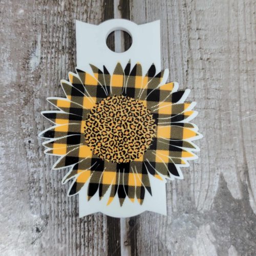 Sunflower Personalized Tumbler Tag