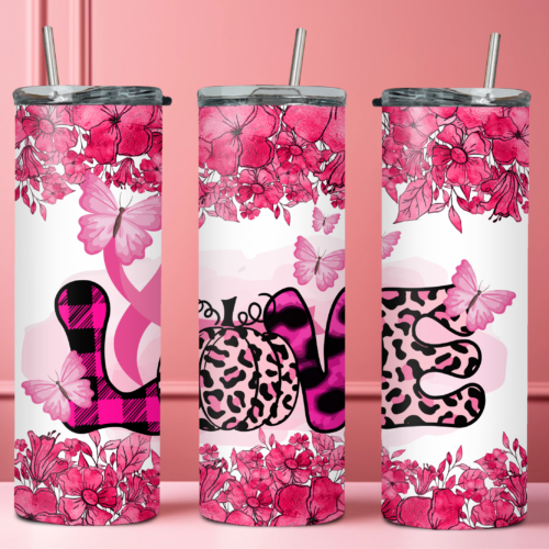 Love Flower Sublimated Drinkware