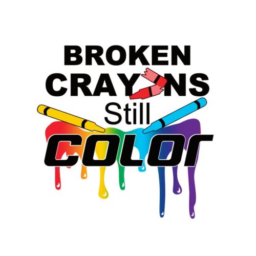 Broken Crayon Acrylic Blank