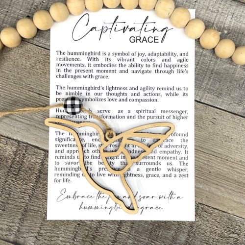 Captivating Grace Hummingbird Ornament