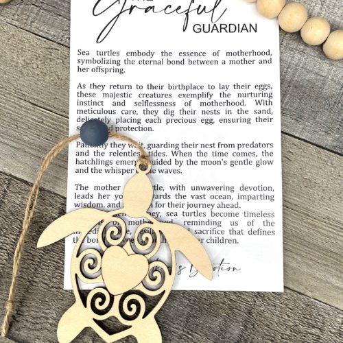 The Graceful Guardian Turtle Ornament - Symbol of Motherhood and Eternal Bonds