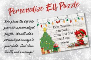 Customizable Christmas Elf Puzzle