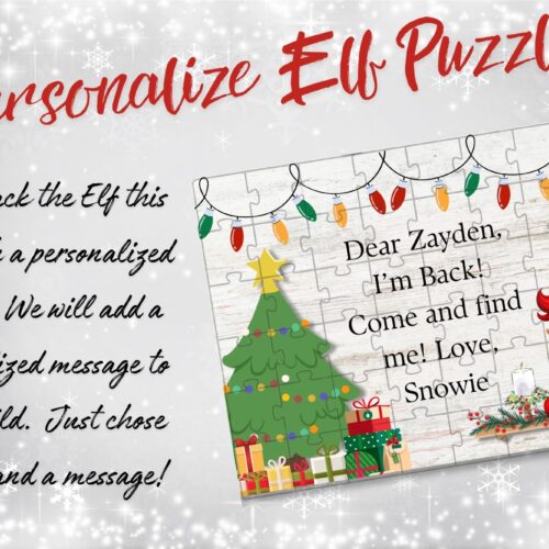 Customizable Christmas Elf Puzzle